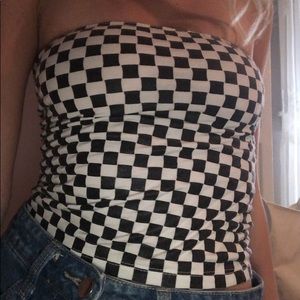 Checkered tube top🕷